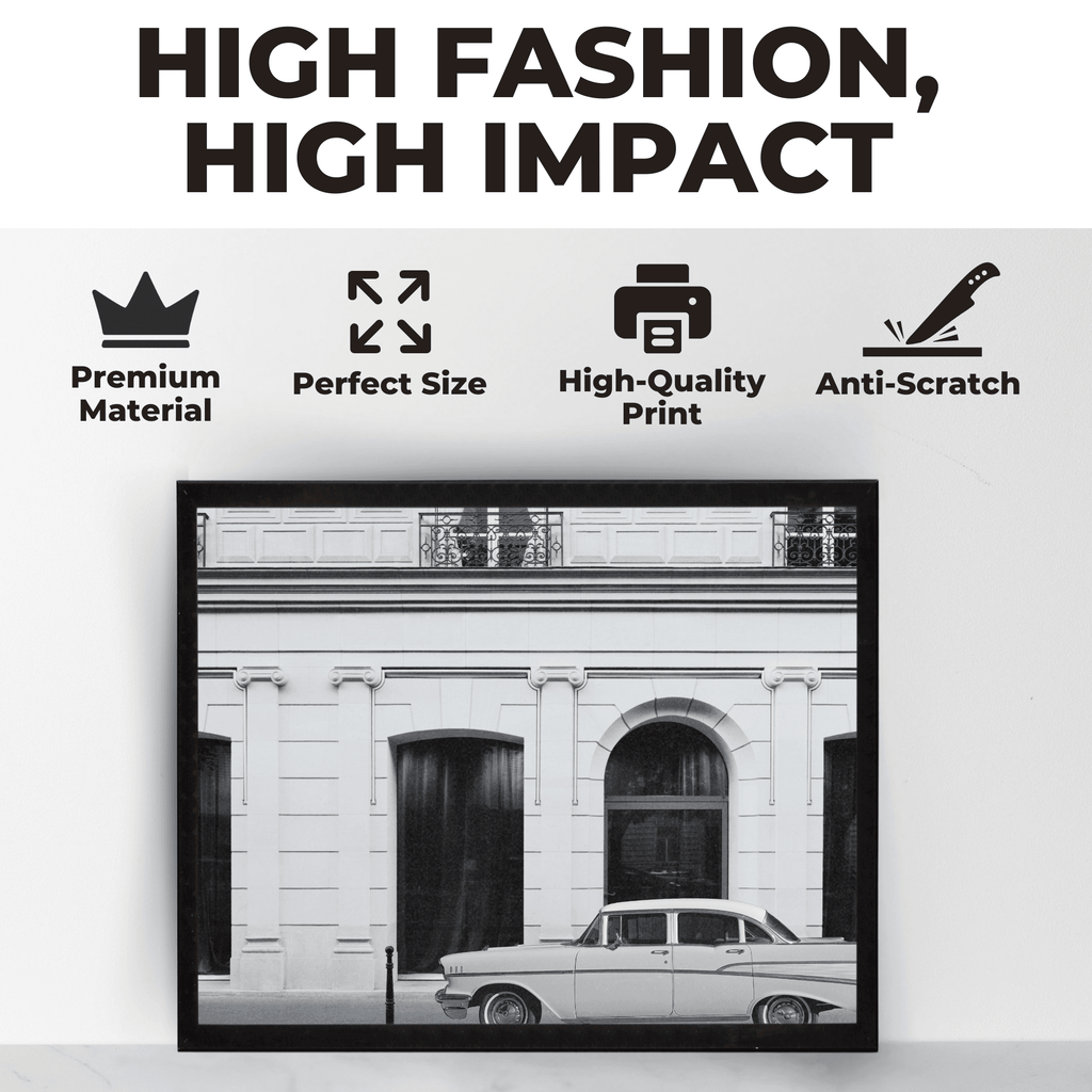 InkFlow Luxury Fashion Storefront Poster - High Fashion Art - Gift for Women, Fashionistas - Landscape Glamour Wall Decor for Bedroom, Living Room, Office - 14x11UNFRAMED Wall Art - Infinity Beyond Crafts