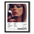 InkFlow Midnights Album Art Poster - Aesthetic Music Poster for Bedroom, Living Room, Office Decor - Modern Artwork for Music Lovers & Home Decoration - 8x10 Unframed Canvas Wall Art - Infinity Beyond Crafts