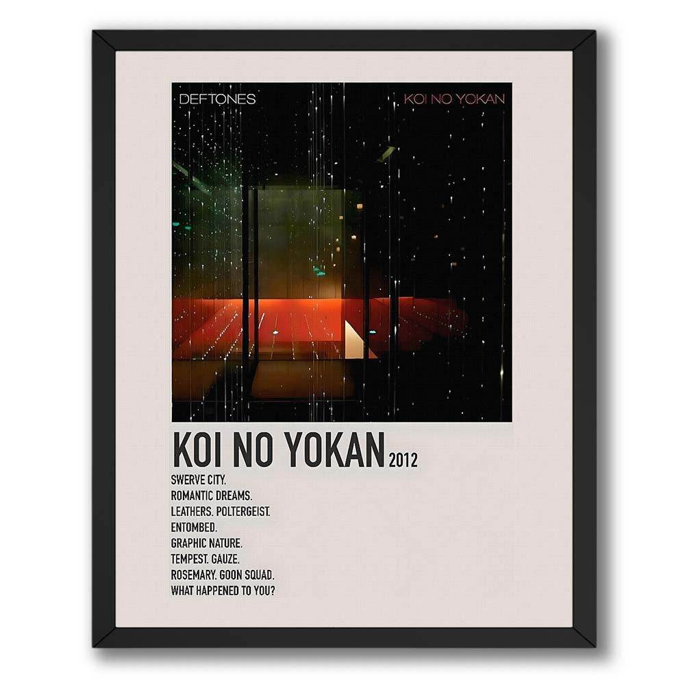 InkFlow Koi no Yokan Poster - Inspirational Wall Art Print for Home, Office, Bedroom, or Living Room Décor - Beautiful Japanese Phrase Typography Artwork - 11x14 Unframed Canvas Wall Art - Infinity Beyond Crafts