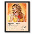 InkFlow Beautiful Eyes Album Poster - Classic Music Art Print, Elegant Wall Decor for Home or Office, Perfect Gift for Country Pop Music Fans - 8x10 Unframed Canvas Wall Art - Infinity Beyond Crafts