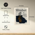 InkFlow Mindset is Everything Poster - Motivational Wall Art for Home, Office, Bedroom, Living Room Décor - Inspirational Quote to Empower and Encourage Growth - 8x10 Unframed Wall Art - Infinity Beyond Crafts